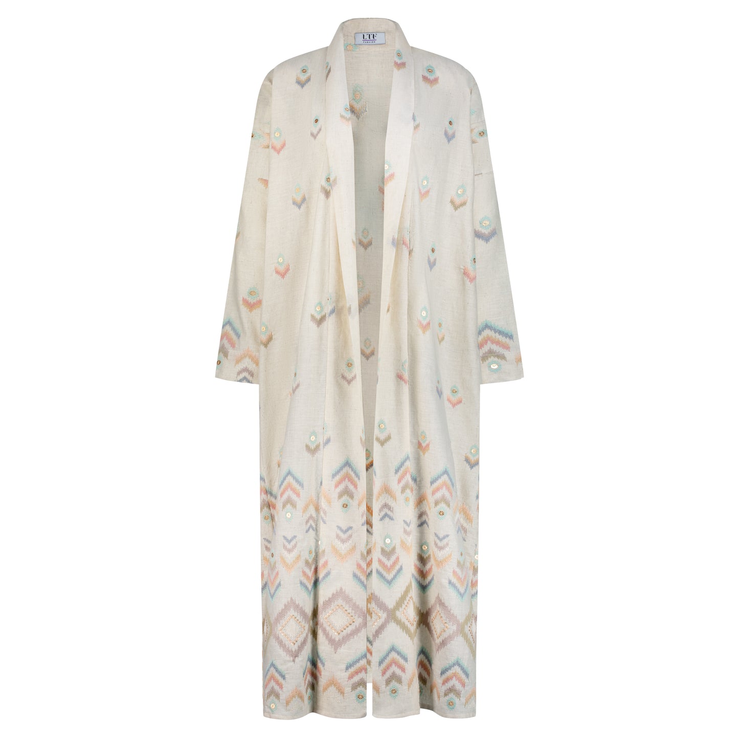 Pastel Embroidered Abaya