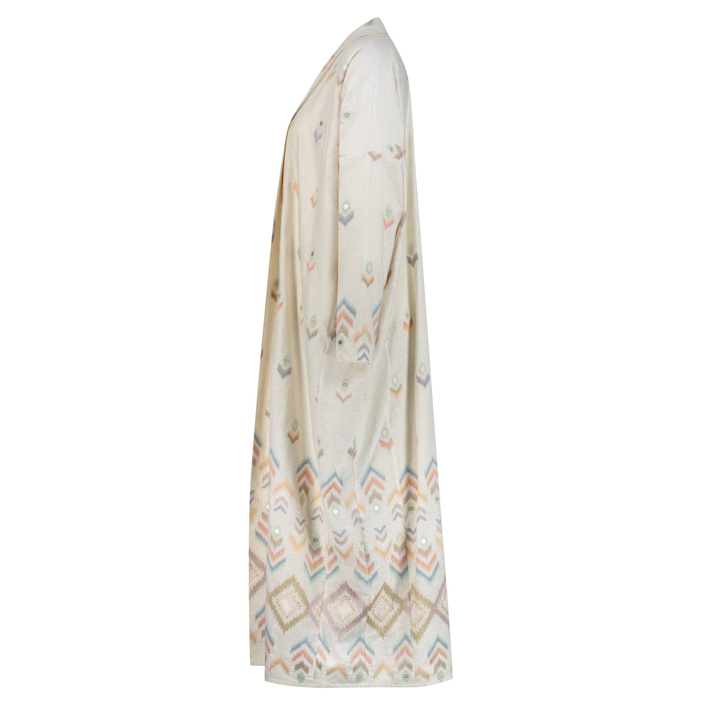 Pastel Embroidered Abaya