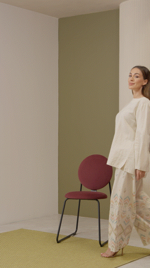 Embroidery linen pants